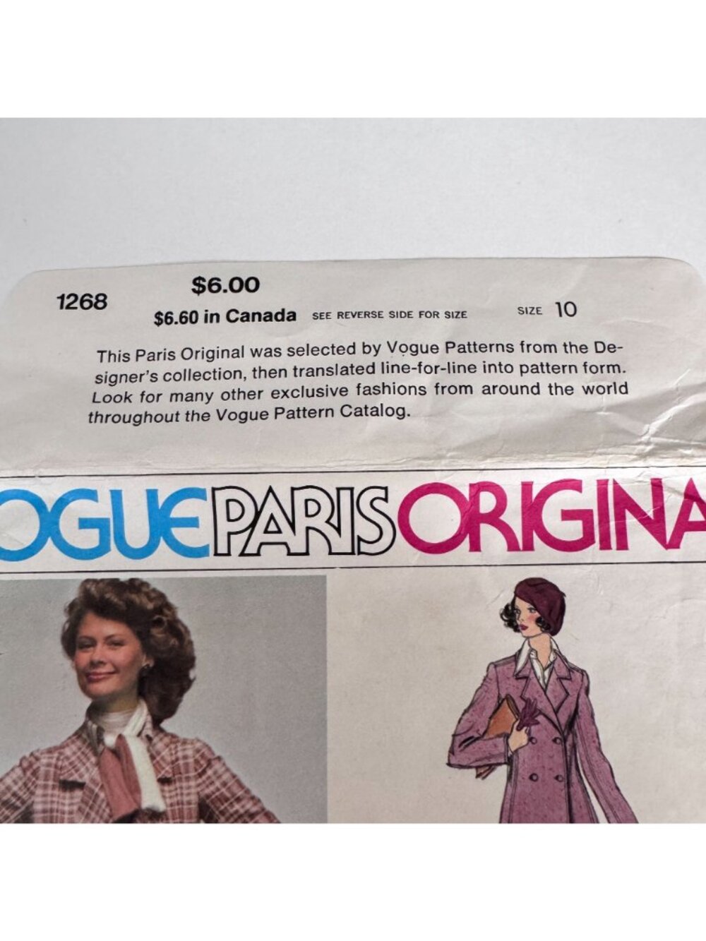 Vogue Paris Original Sewing Pattern 1268 Designer Power Suit Blazer Vintage 1970 - Picture 14 of 16